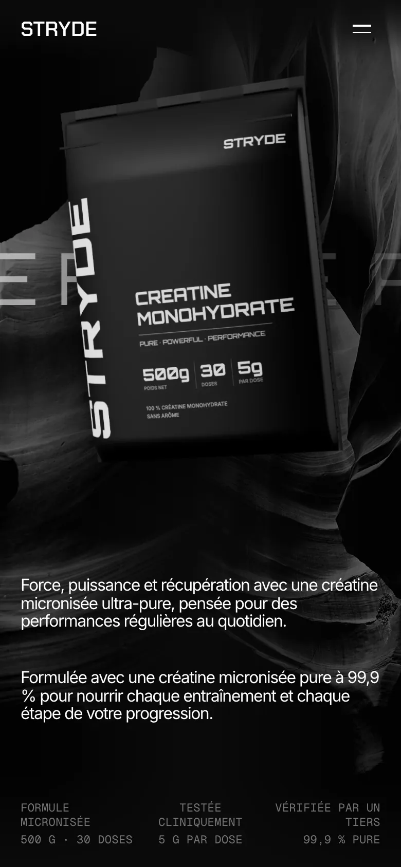 La démo STRYDE sur mobile